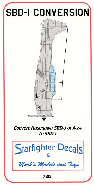 Starfighter Decals SFDR7213 1:72 Douglas SBD-1 Dauntless Conversion