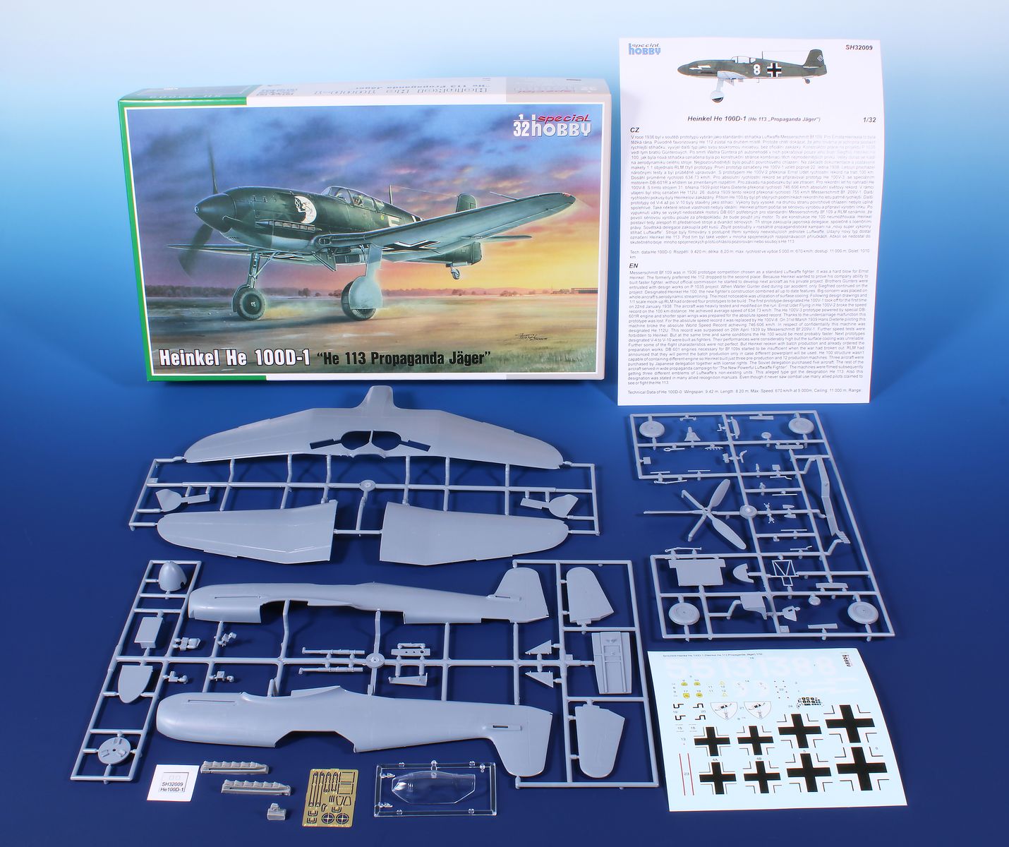 Special Hobby SH32009 1:32 Heinkel He-100D-1 Propaganda Jager