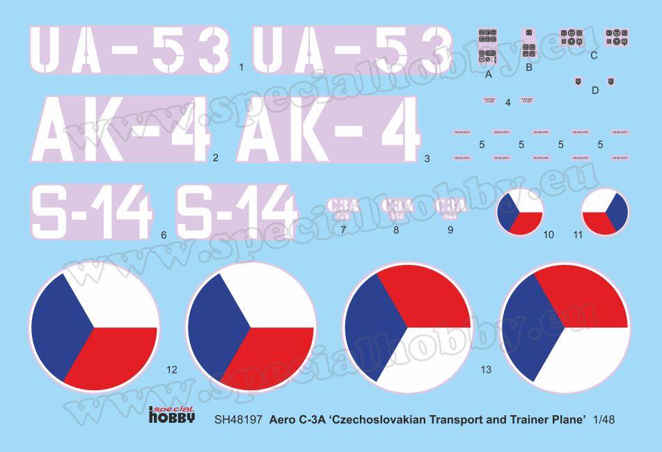 Special Hobby SH48197 Aero C-3A Czech Transport 1:48