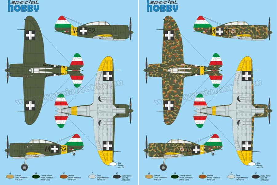 Special Hobby SH48208 1:48 J-20/Heja I 'Reggiane' 2000 Export Birds'