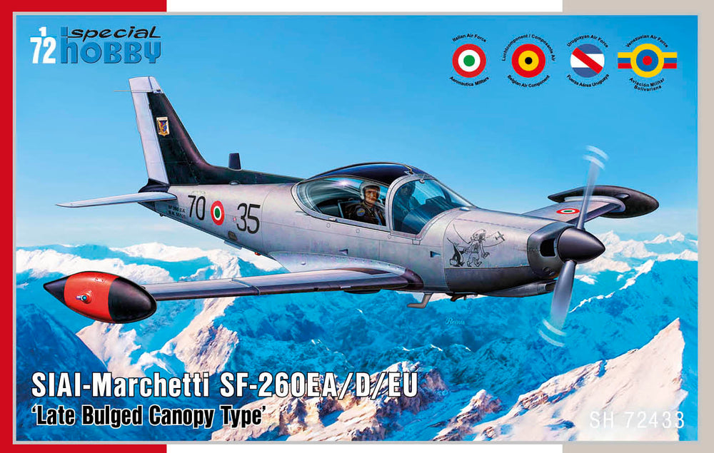 Special Hobby SH72433 1:72 SIAI SF-260EA/D/W Late Canopy