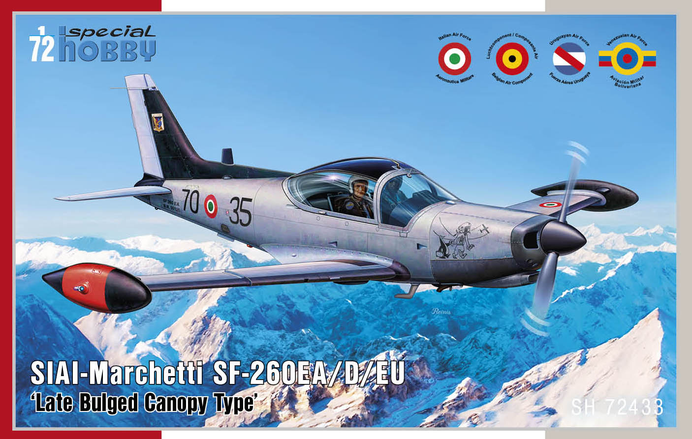 Special Hobby SH72433 1:72 SIAI SF-260EA/D/W Late Canopy