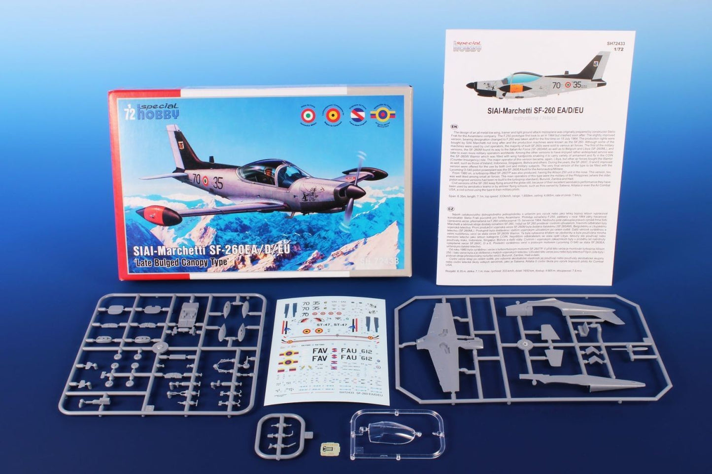 Special Hobby SH72433 1:72 SIAI SF-260EA/D/W Late Canopy