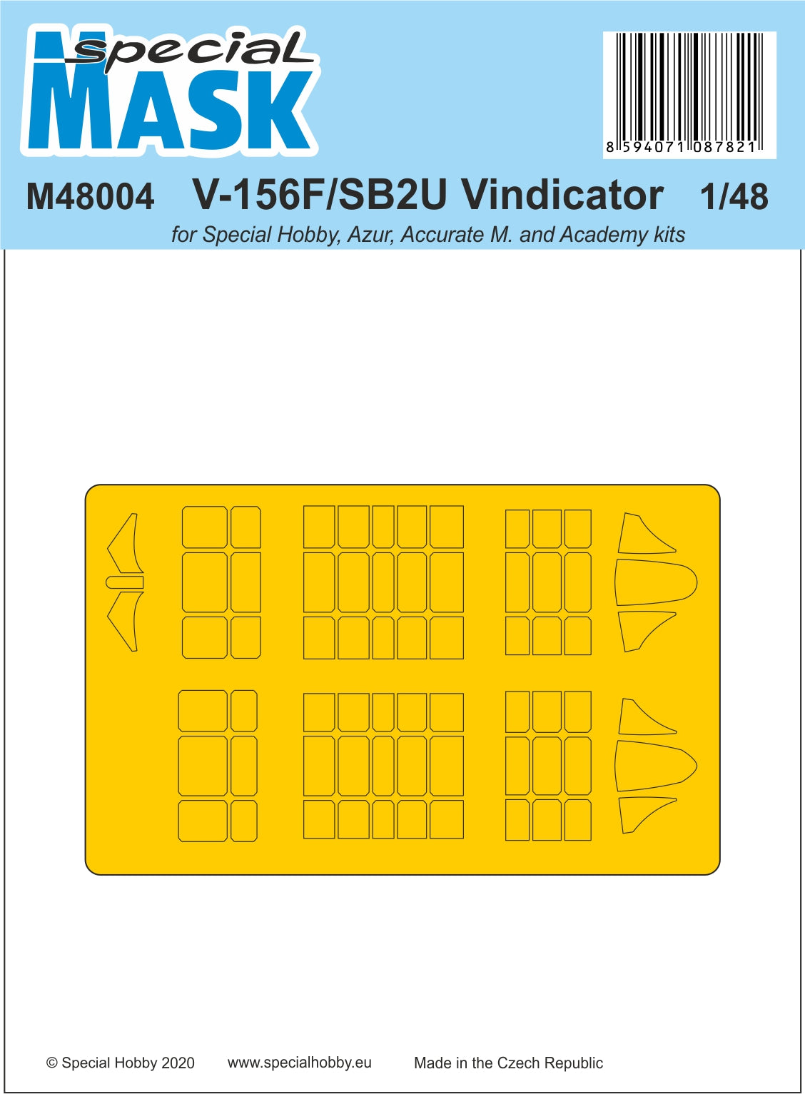 Special Hobby SHM48004 1:48 V-156F/SB2U Vindicator Mask