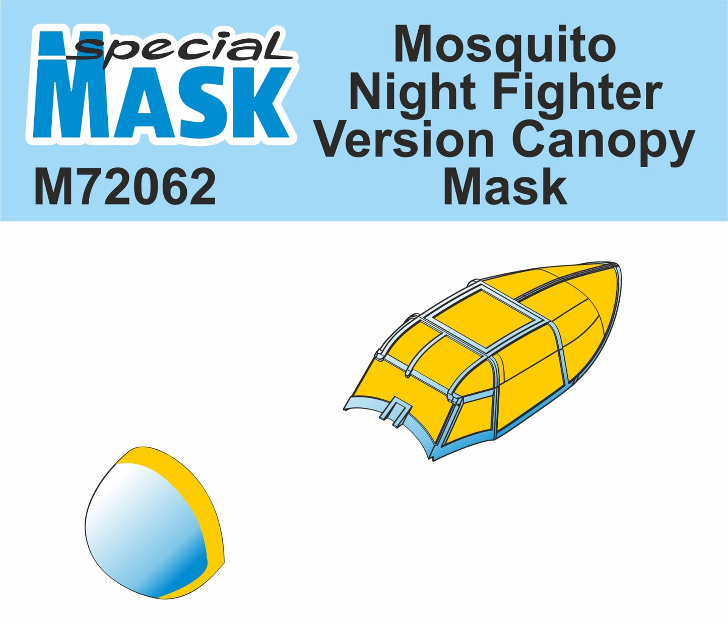 Special Hobby SHM72062 1:72 de Havilland DH.98 Mosquito NF Mk.30 Canopy Mask