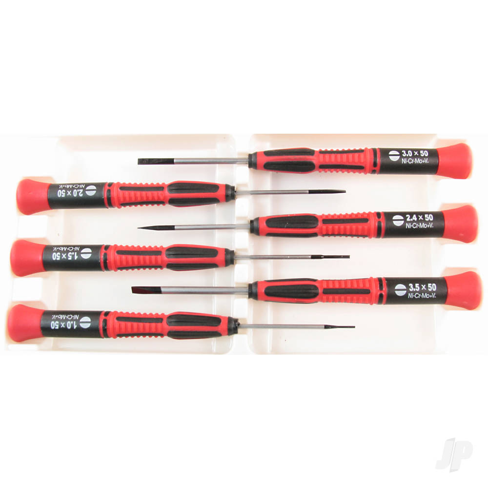 Modelcraft PSD1600 6pc Slotted Screw Driver Set SHSPSD1600