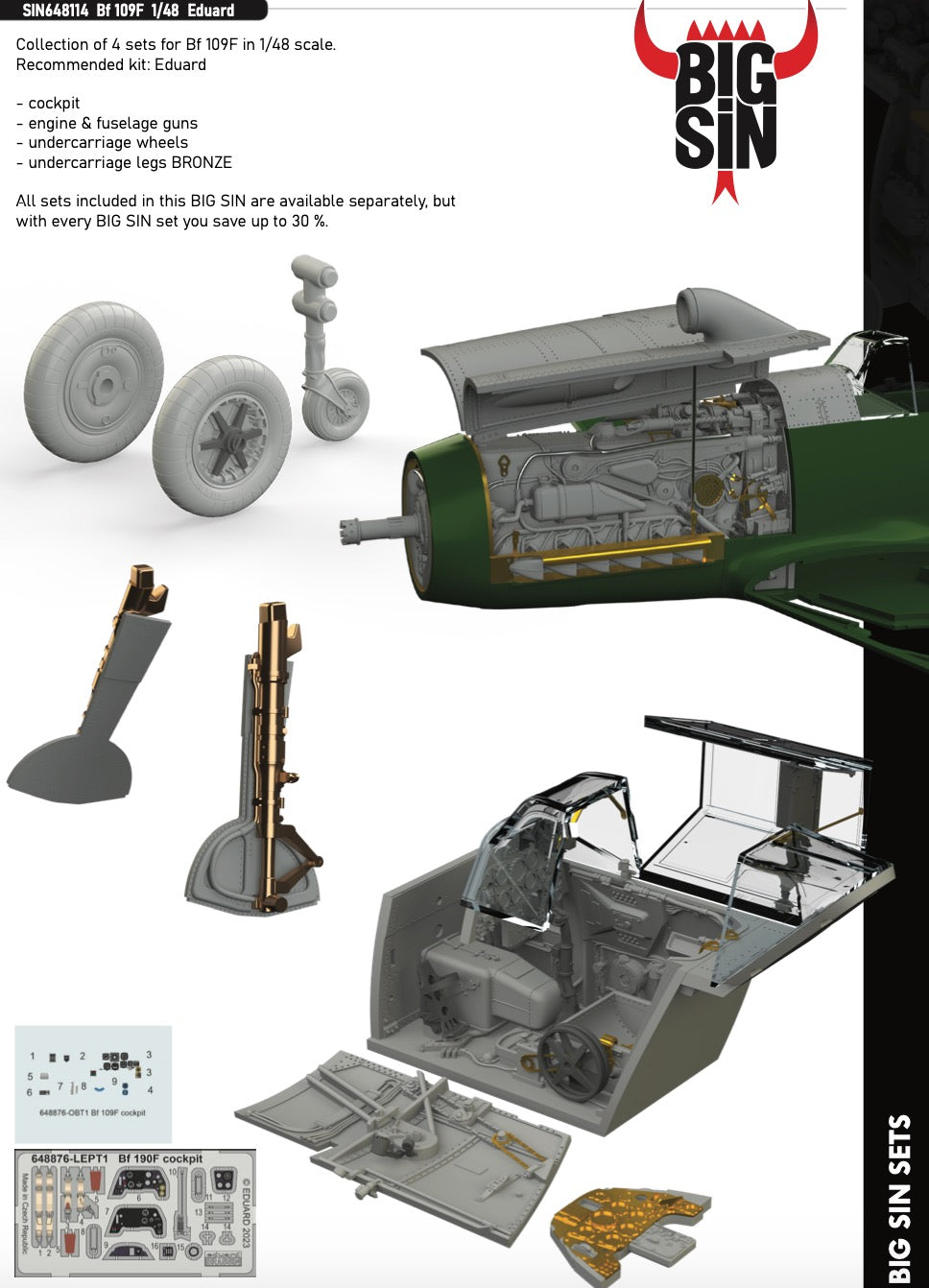 Eduard Brassin SIN648114 1:48 Messerschmitt Bf-109F