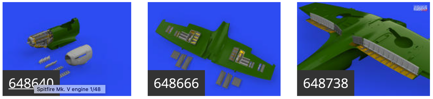 Eduard Brassin SIN64887 1:48 Supermarine Spitfire Mk.Vc ADVANCED