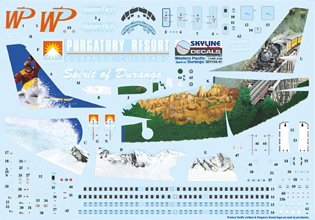 Skyline SKY14041 Boeing 737-300 WP Spirit of Durango 1:144