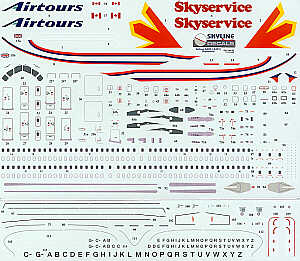 Skyline SKY14062 1:144 Airbus A320/A321 SKYSERVICE CANADA any registration