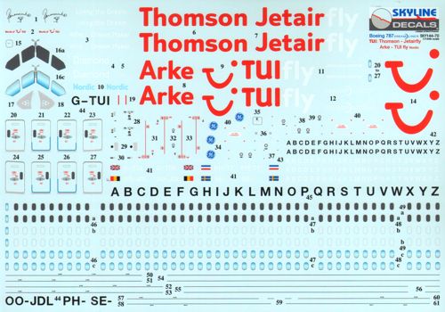 Skyline SKY14070 1:144 Boeing 787 Dreamliner for the TUI group