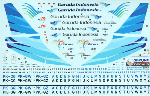 Skyline SKY14071 1:144 Boeing 737 Garuda Indonesia