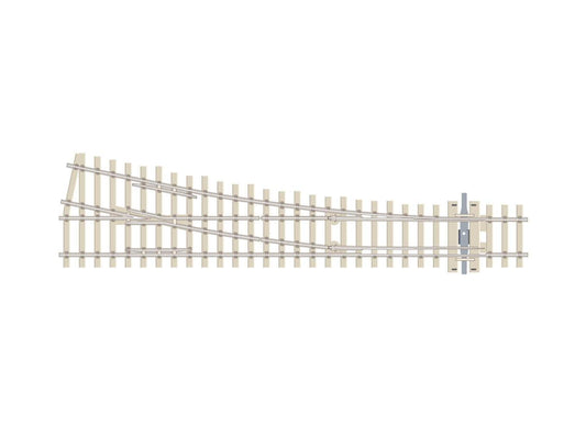 PECO SL-E1095 Turnout, Medium Radius, Concrete, Right Hand HO/OO Gauge