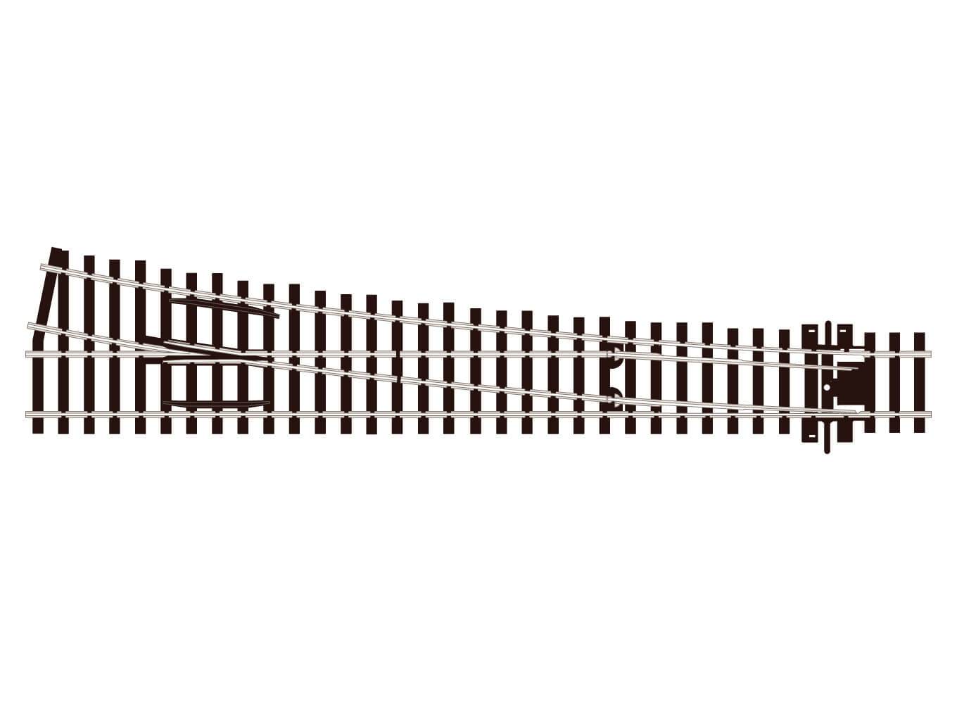 PECO SL-E188 Turnout, Large Radius, Right Hand HO/OO Gauge