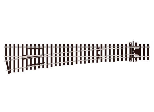 PECO SL-E189 Turnout, Large Radius, Left Hand HO/OO Gauge