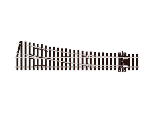 PECO SL-E195 Turnout, Medium Radius, Right Hand HO/OO Gauge