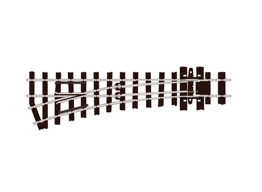 PECO SL-E492 Turnout (Irregular Sleepers), Small Radius, Left Hand OO Gauge