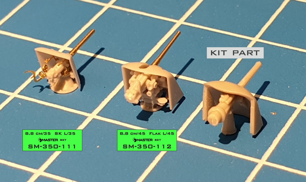 Master SM350-111 1:350 German gun 8,8cm/35