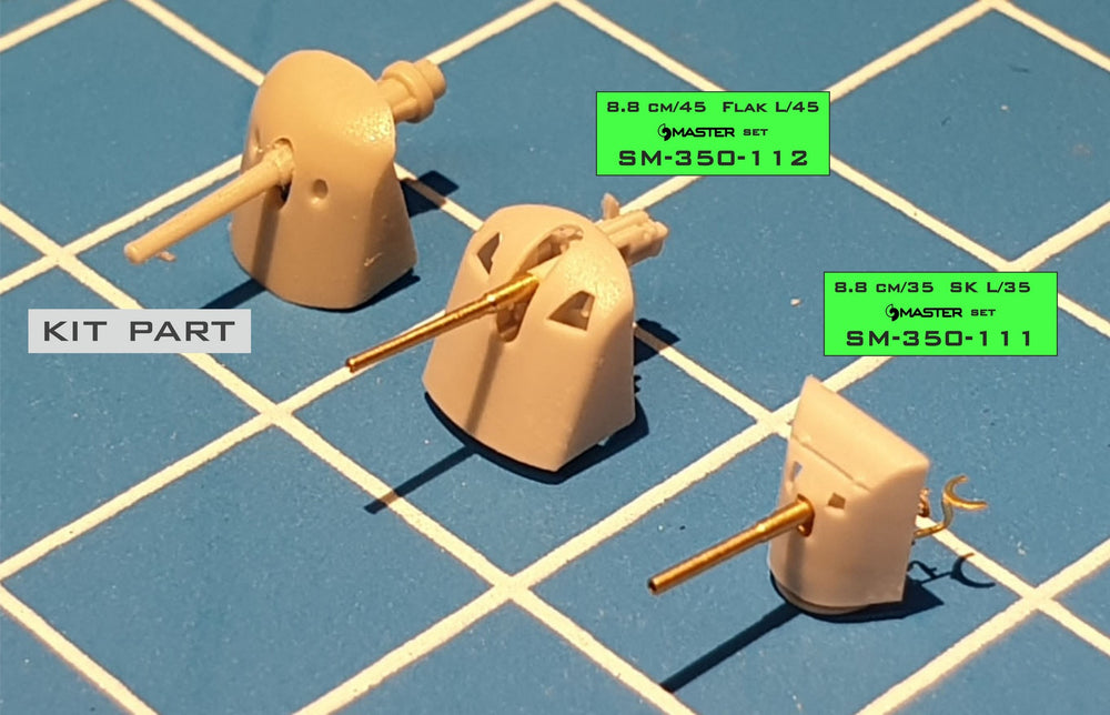 Master SM350-112 1:350 German gun 8,8cm/45