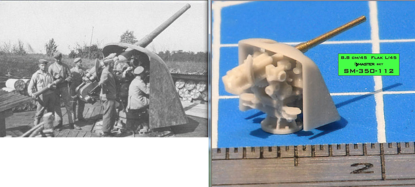 Master SM350-112 1:350 German gun 8,8cm/45