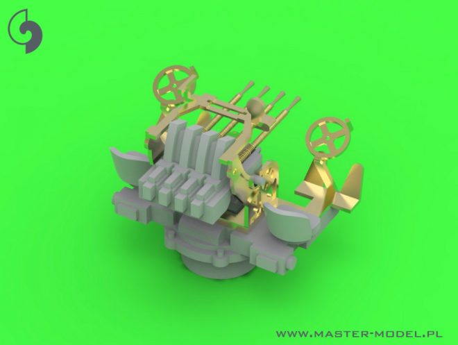 Master SM350-104 1:350 French Quad Mount Hotchkiss 13,2mm/76