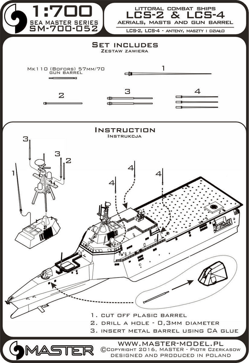 Master SM700-052 1:700 Independence class of littoral combat ships