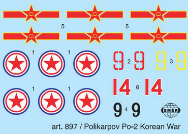 Smer SM72-897 1:72 Polikarpov Po-2 'Korean War'
