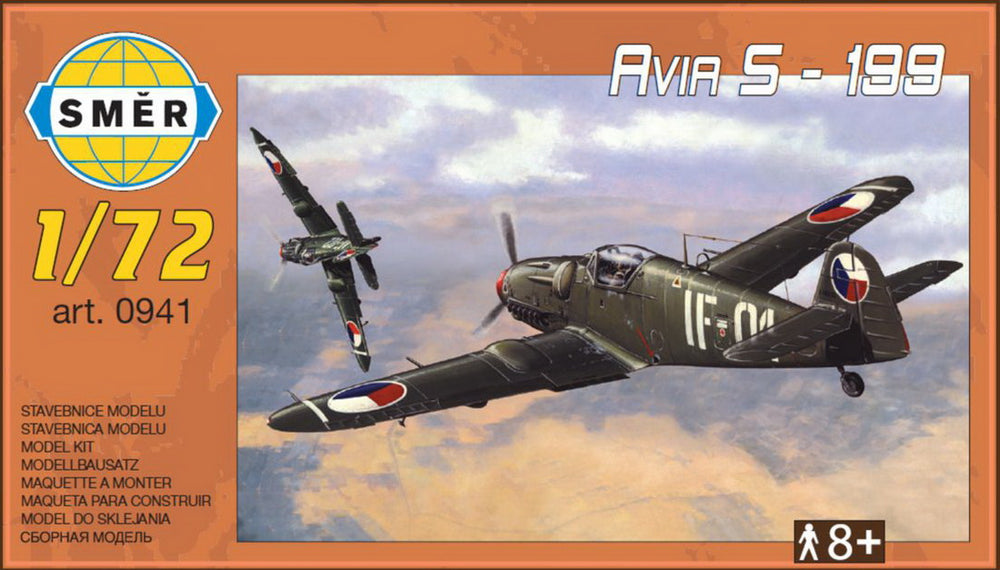 Smer SM72-941 1:72 Avia S-199 'CzAF & Israeli post-war fighter' ex-KP/KOPRO