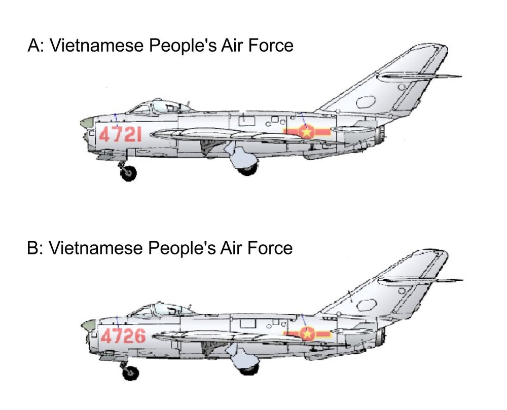 Smer SM72-921 1:72 Mikoyan MiG-17PF In Vietnam War Vietnamese Peoples Airforcex2