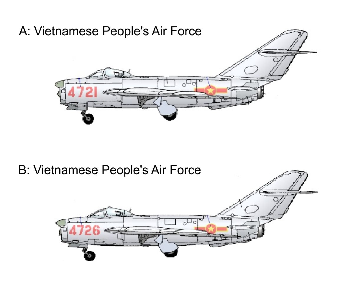 Smer SM72-921 1:72 Mikoyan MiG-17PF In Vietnam War Vietnamese Peoples Airforcex2