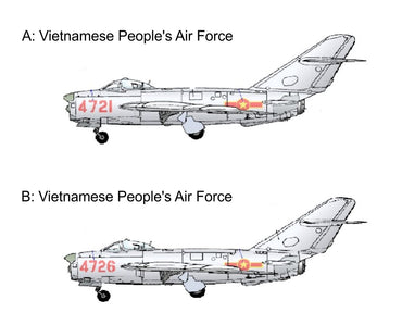 Smer SM72-921 1:72 Mikoyan MiG-17PF In Vietnam War Vietnamese Peoples Airforcex2