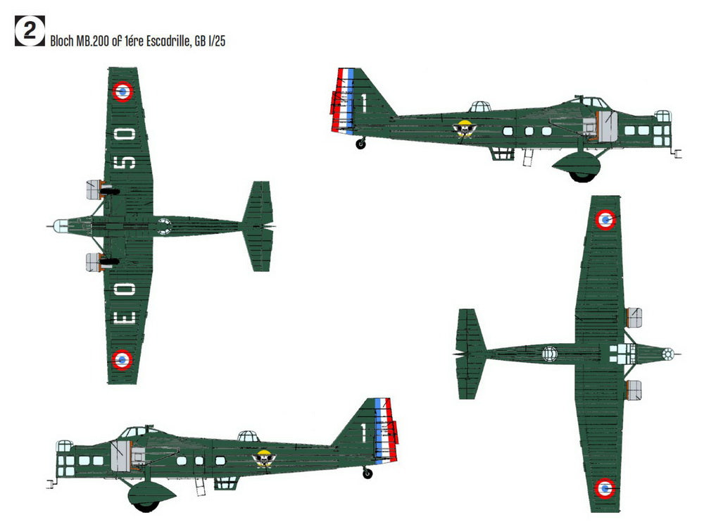 Smer SM72-939 1:72 Bloch MB.200