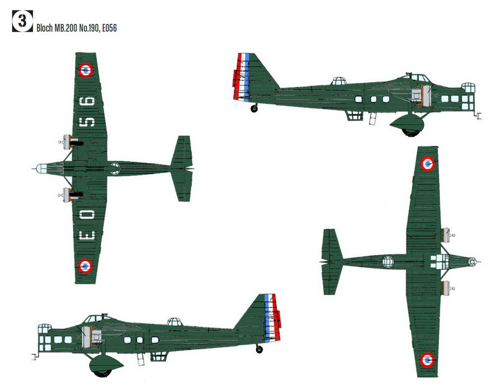 Smer SM72-939 1:72 Bloch MB.200