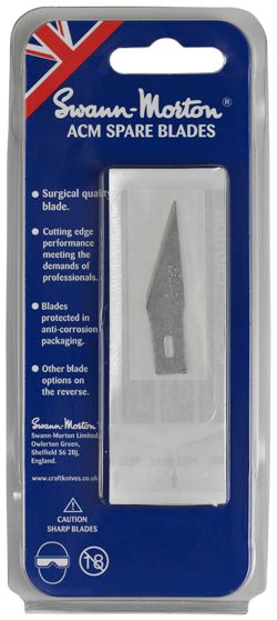 Swann Morton SM9122 No.2 Blade fit SM9106 No.2 & SM9107 no.5 pack of 5 blades