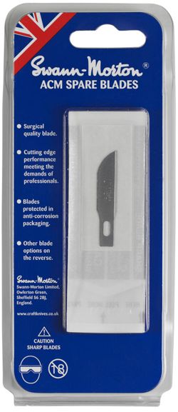 Swann Morton SM9127 No.7 Blade to fit SM9105 No.1 handle in pack of 5 blades.
