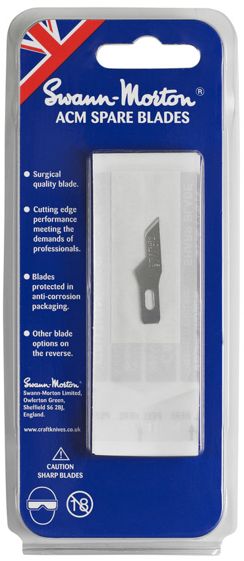Swann Morton SM9136 No.16 Blade to fit SM9105 No.1 handle in pack of 5 blades.