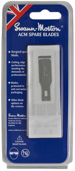Swann Morton SM9138 No.18 Blade fit SM9106 No.2 & SM9107 no.5 pack of 5 blades