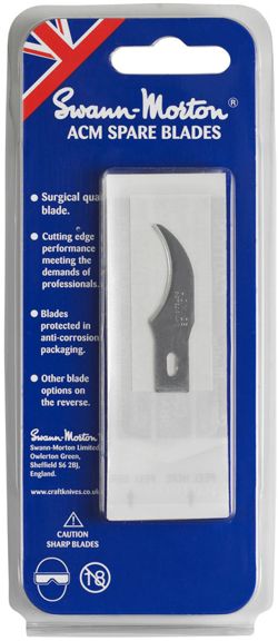 Swann Morton SM9148 No.28 Blade fit SM9106 No.2 & SM9107 no.5 pack of 5 blades