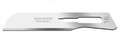 Swann Morton SM9316 No.16 Blade to fit SM9105 No.1 handle in pack of 50 blades.