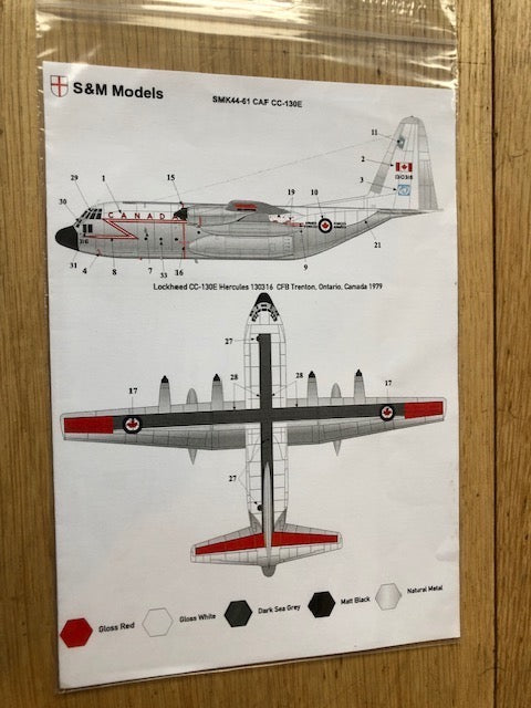 S & M Models SMK44-61 1:144 CAF Lockheed CC-130E Hercules