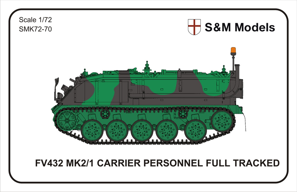 S & M Models SMK72-70 1:72 FV 432 Mk.2/1 Armoured Personnel Carrier