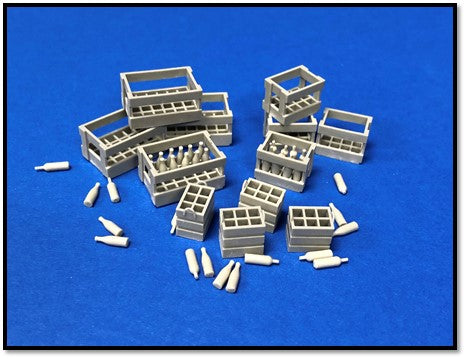Squadron SQAA48006 1:48 Resin wine bottles and crates
