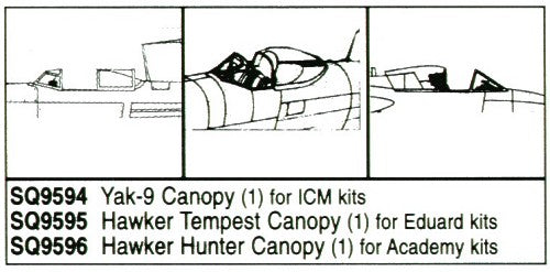 Squadron Canopies SQS9595 1:48 Hawker Tempest Mk.V