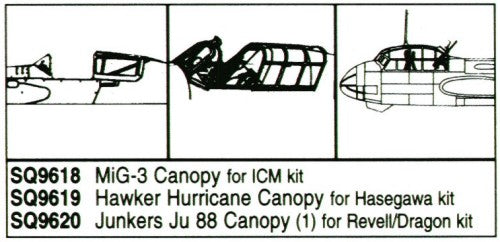 Squadron Canopies SQS9619 1:48 Hawker Hurricane