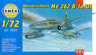 Smer SM72-834 1:72 Messerschmitt Me-262B1a/U1 with etched