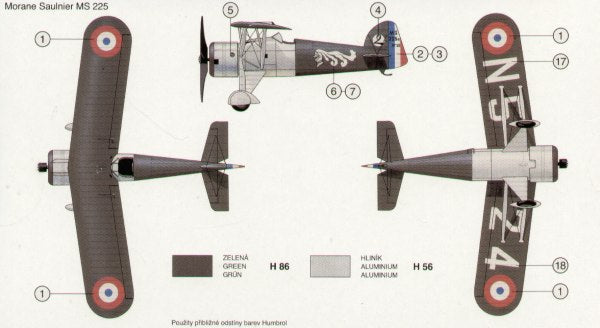 Smer SM72-838 1:72 Morane-Saulnier MS.225