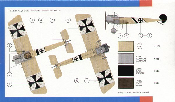 Smer SM72-879 1:72 Fokker E.III