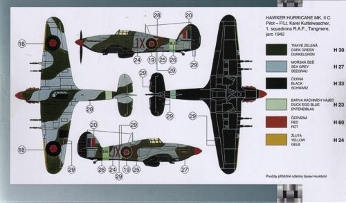 Smer SM72-882 1:72 Hawker Hurricane Mk.IIC with etched parts