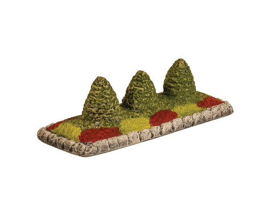 Harburn Hamlet SS320 Flower Bed with 3 Trees HO/OO Gauge