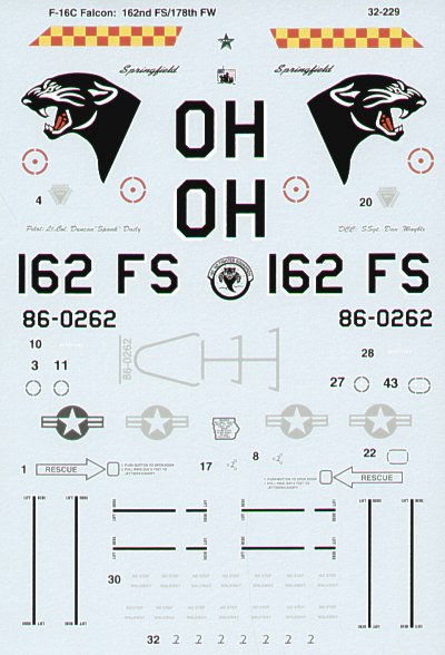 Microscale SS32229 1:32 Lockheed-Martin F-16C Fighting Falcon